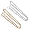 2pcs Alloy Spare Strap For Handbag DIY 120cm Gold + Silver