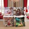 MIKO Cartoon And Anime Girl Cushion Cover Decorative Pillow Sofa Home Decor Case Pillow Cases