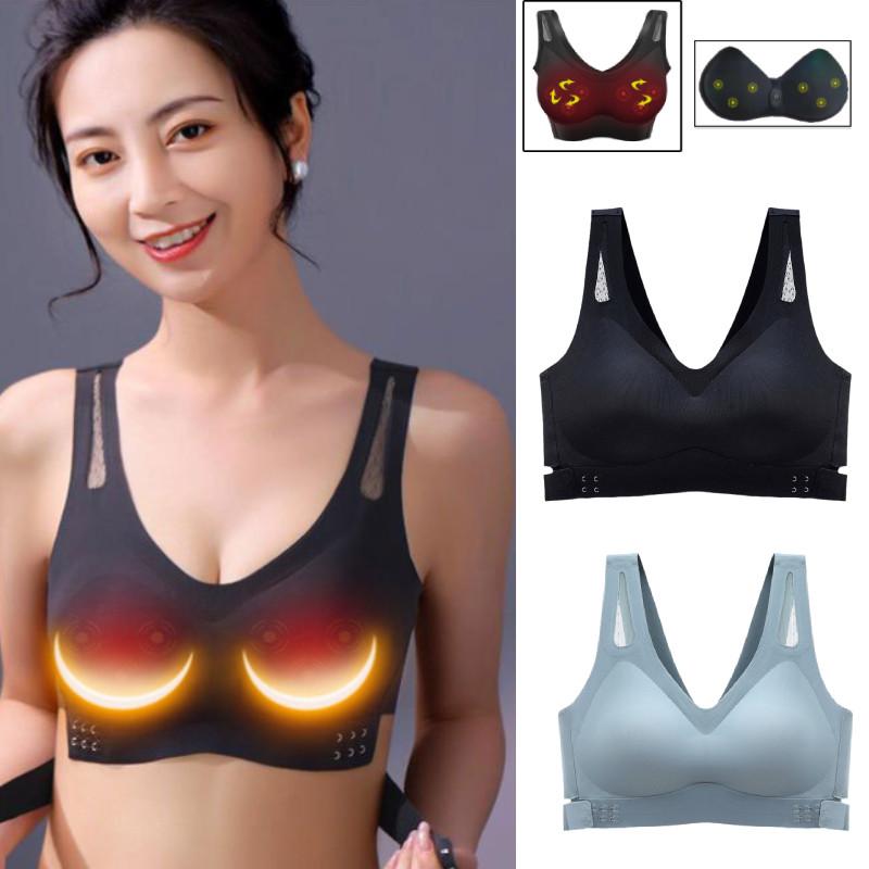 Электрический массажер для груди для женщин, удобный съемный дизайн с вибрацией для увеличения бюста