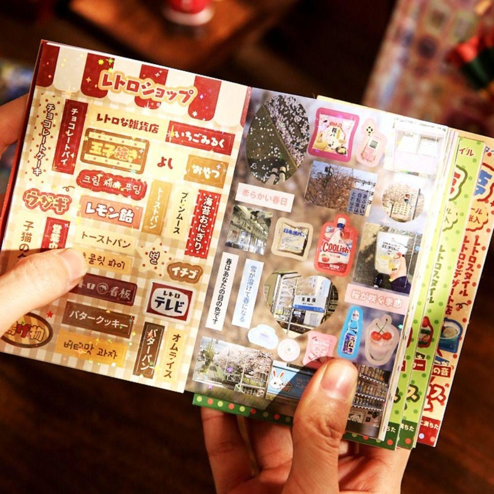 Каваий Сделай сам Справочник Декоративные наклейки 30 листов Скрапбук Новая художественная бумага