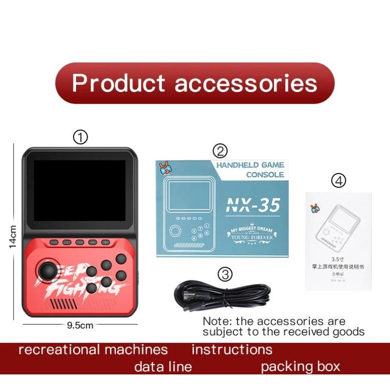 NX-35 Classic Game 3,5-дюймовая портативная игровая консоль 2700 в 1, 64-битная игровая консоль