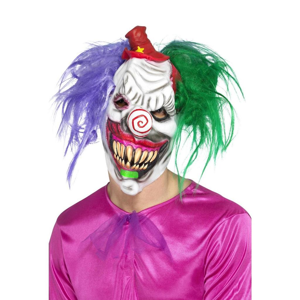 Smiffys Unisex Adult Kolorful Killer Clown Mask