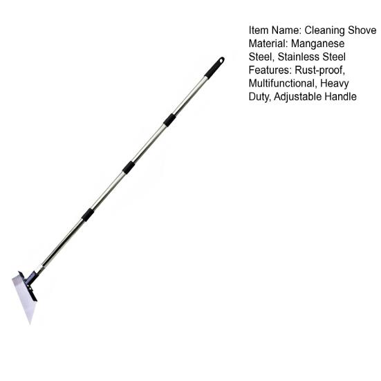 Садовая лопата для уборки Многоцелевая стальная плоская лопата с регулируемой ручкой Прочный скребок для снега Уличная лопата для окантовки газона Удаление льда