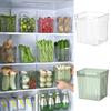 Бытовой органайзер для холодильника, прозрачный контейнер для хранения в холодильнике, полка для кухонных принадлежностей