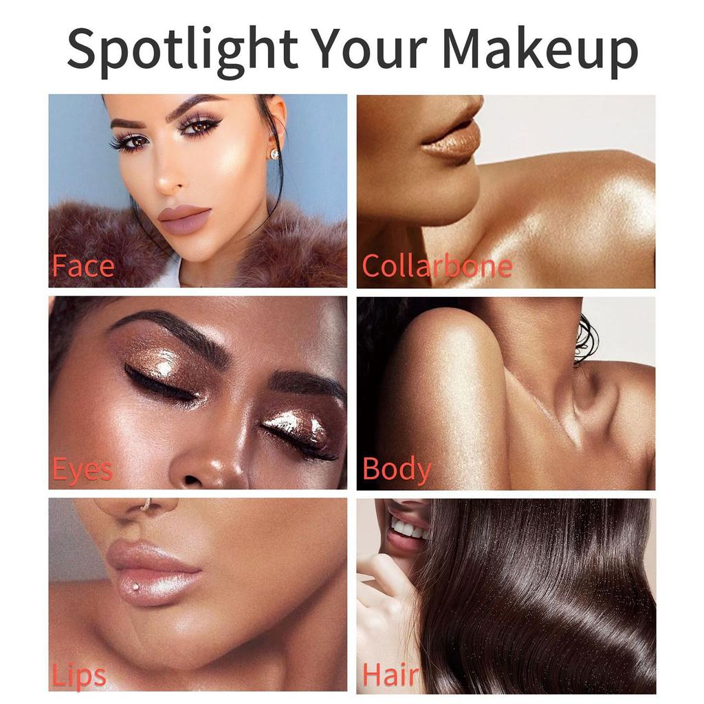 High Gloss Stick Powder Dispersal Brush Beauty Powder Eye Facial And Body Makeup With Fixed Makeup Powder To The Entire Height