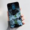 Для LG K8 (2018)/LG K9 2018 Мягкий Силиконовый Черный Чехол Вирусный Стиль Рисунок Мультяшный Кролик, Король Драконов Кролик Чехол