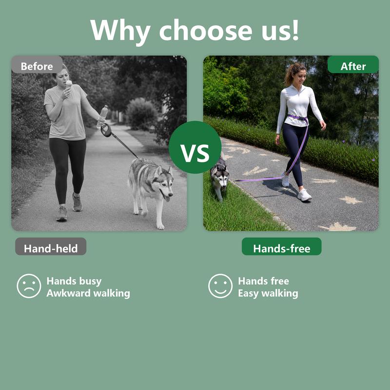 Multifunctional Adjustable PVC Dog Leash 2M Waterproof Easy Clean Pet Training Lead for Small Medium Large Dogs Outdoor Walking