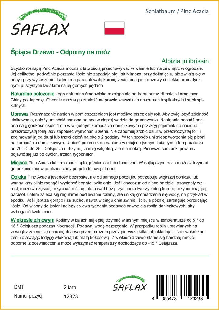 SAFLAX Pinc Acacia - 50 семян - Albizia julibrissin