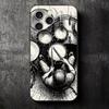 Барабанная установка Рок-музыка Мягкий чехол для телефона для iPhone 16 16E 17 Air 15 Pro Max 14 Plus 13 Mini 11 12 7 Черная задняя крышка
