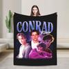 Фланелевое одеяло Team Conrad Fisher, очень теплое, для дивана, кровати, путешествий, пушистое покрывало для дивана и кровати.