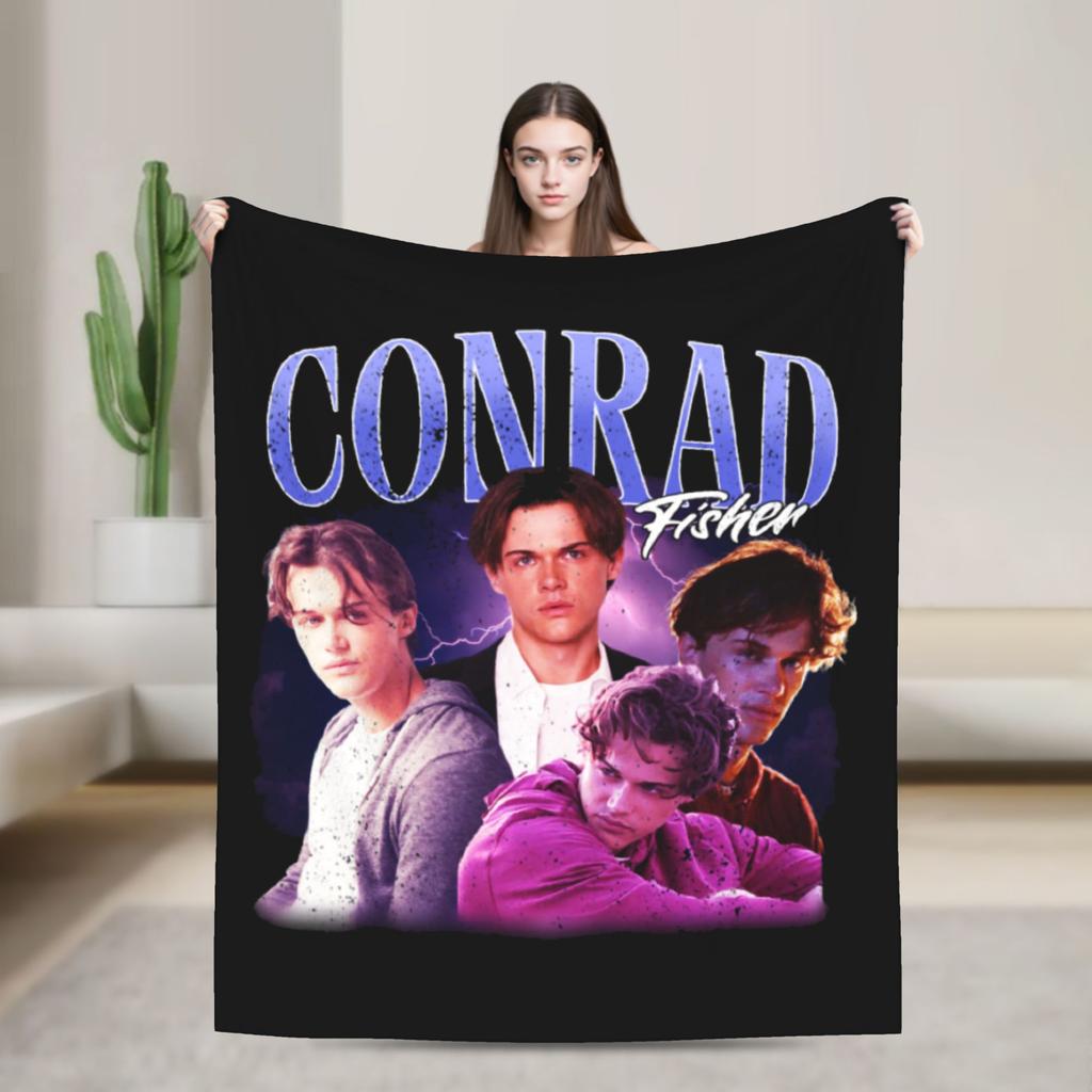 Фланелевое одеяло Team Conrad Fisher, очень теплое, для дивана, кровати, путешествий, пушистое покрывало для дивана и кровати.