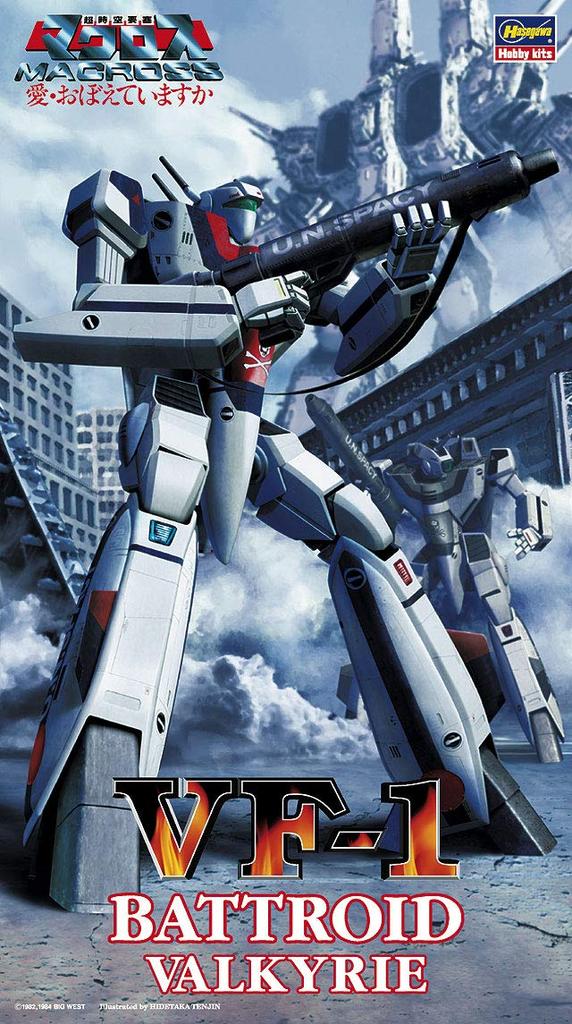 Hasegawa Super Dimension Fortress Macross Battroid Valkyrie Scale Plastic Model Kit 10 VF-1 1/72