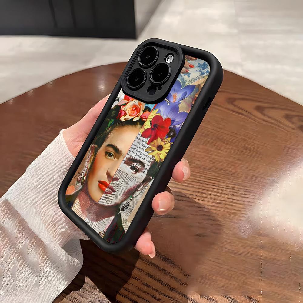 Модный Чехол Для Телефона С Фридой Кало Для IPhone 17 Pro Max 15 Pro 16 14 Plus 12 13 Mini 11 Pro Ударопрочный Мягкий Чехол