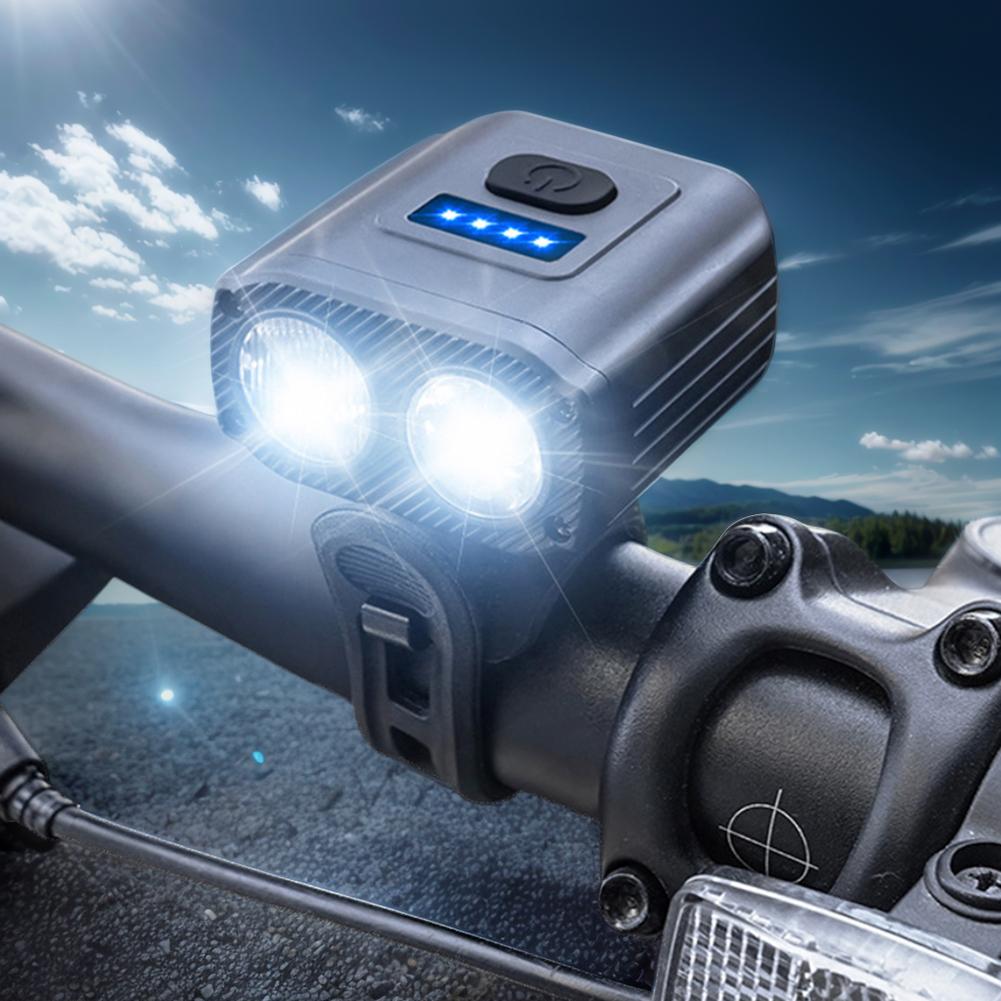 LED Bicycle Headlight High Beam Low Beam LED Cycling Lantern USB Charging MTB Road Bike Headlight 1200mAh Bicycle Accessories