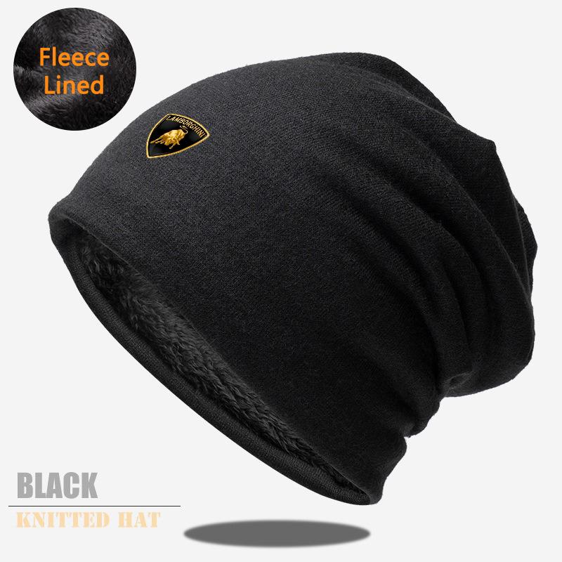 Регулируемая шапка с логотипом автомобиля, высококачественная, с плюшевой подкладкой, зимняя шапка для Lamborghini Urus Huracan Aventador, премиальные автомобильные аксессуары