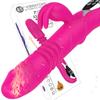 Подогреваемый телескопический вибратор-кролик с автоматической помпой, качающийся женский мастурбатор AV, товары для взрослых