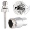 Repair Tools Square Bottom Bracket Remover Centre Shaft Sleeve Manual Tools Wheel Nut Socket Tool Bracket Sleeve Removal Tool Nut Removal Kit