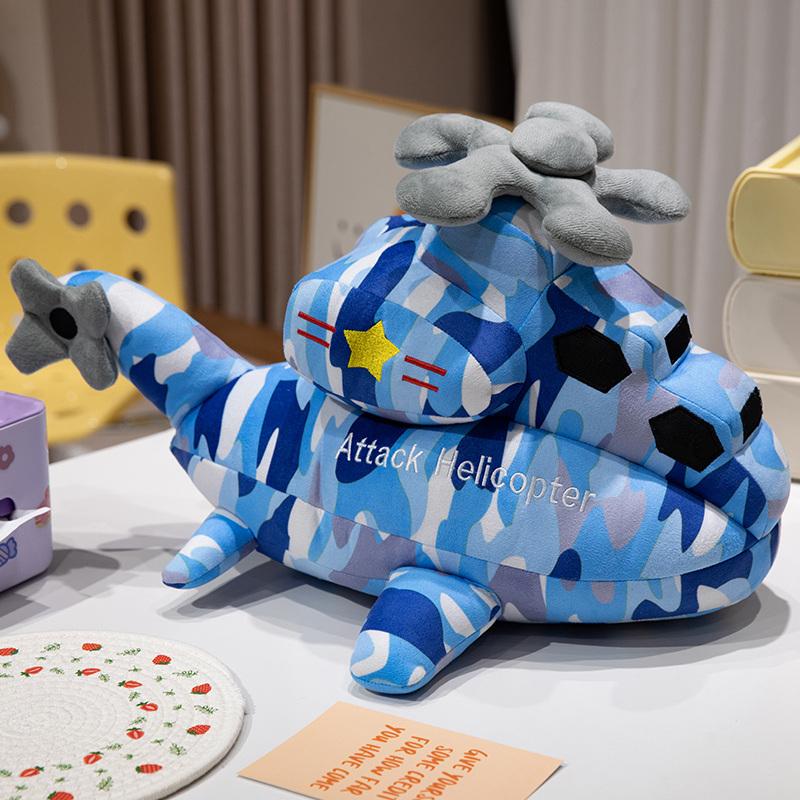 Cute Creative Cotton Airplane Stuffed Toys Blue Green Fighter Baby Appease Dolls Plush Comfort Dolls Soft Pillow Home Decor