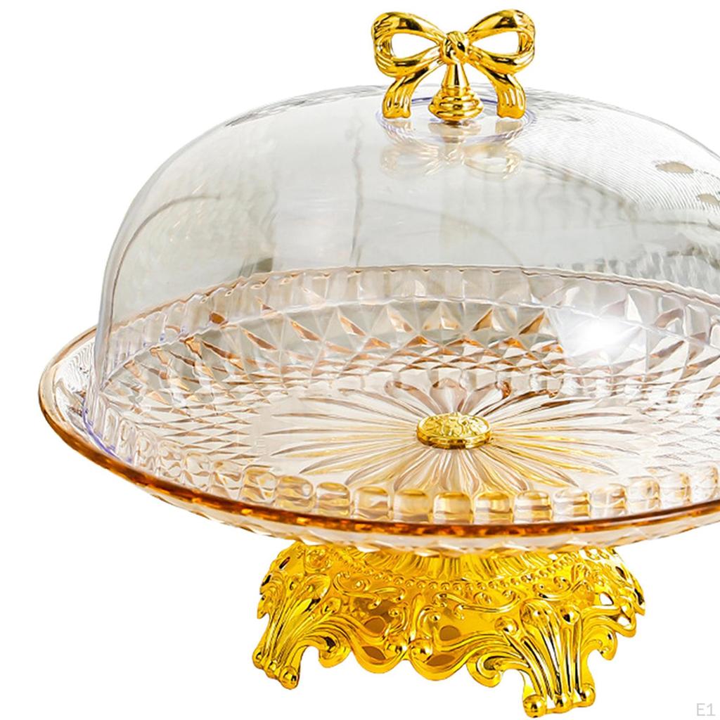 Подставка для торта, десертная тарелка, небьющийся круглый поднос, сервировочное блюдо для закусок и кексов