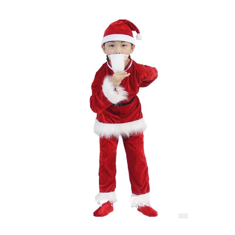 Extravagant Toddler Adult Elk Santa Claus Costume For Xmas Party