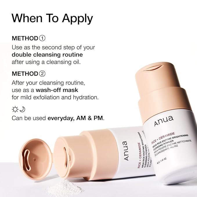 Anua Очищающий порошок с ферментами риса
