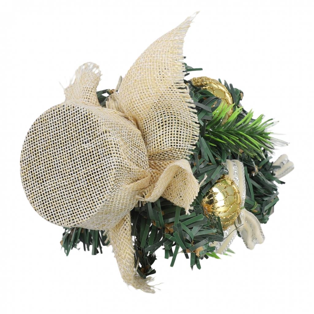 Маленькая настольная рождественская елка с украшениями для праздничного домашнего декора