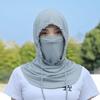 Маска для лица унисекс, шапка, интегрированная защита шеи, полнолицевая велосипедная экипировка, головной убор, шарф Ice Silk