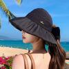 Летняя шляпа с оборками для рыбалки с широкими полями и защитой от УФ-лучей для повседневных занятий на открытом воздухе