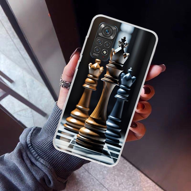Competitive Chess Game Phone Case For Xiaomi Redmi Note 10 11 12 13 14 15 Pro Plus 11S 12S 14S 11T 11E 10S Soft TPU Back Cover R