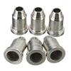 6Pcs Sweet Voice Musical Chrome Telecaster Guitar String Caps Temperament 1/4" String Ferrules