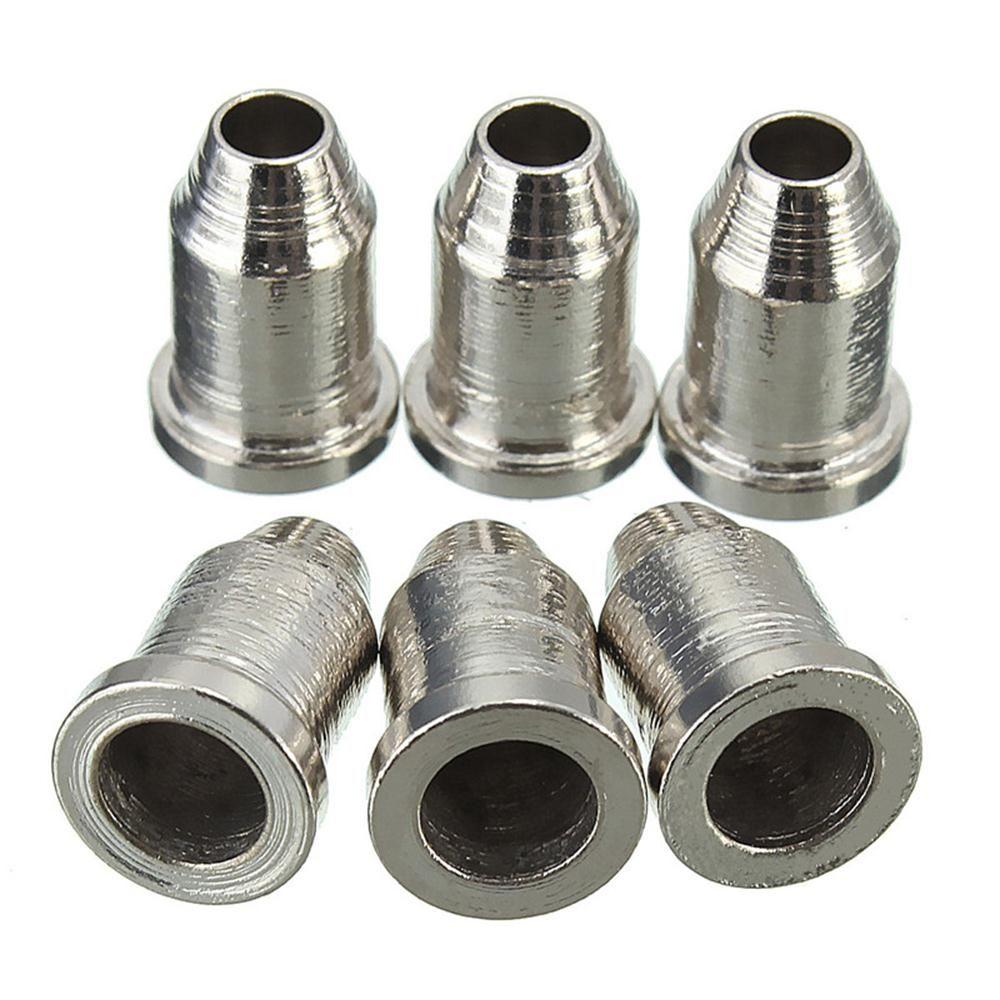 6Pcs Sweet Voice Musical Chrome Telecaster Guitar String Caps Temperament 1/4" String Ferrules