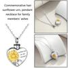 Memorial Necklace Ashes Container Locket Cremation Neck Jewelry for Ashes/Hair Elegant Locket Necklace for Women Men