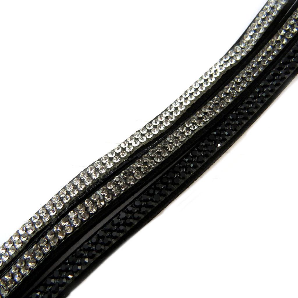 Les Trésors De Lily [P5367] - Дизайнерский браслет "Sissi" черно-серый (2 оборота)