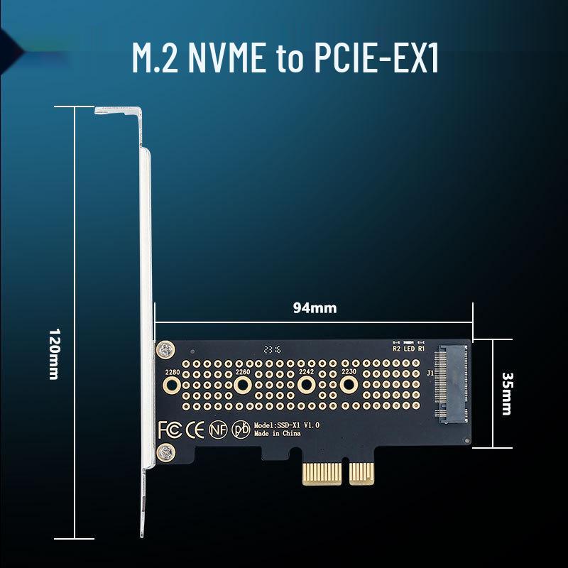 PCIe 4.0 to M.2 NVMe Adapter Card for SSD Expansion