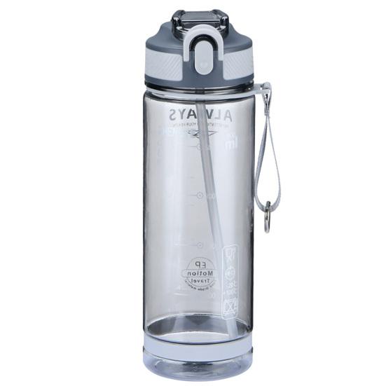 800ml Straw Cup Fadeless Practical PC Eco-friendly Fashion Water Bottle School