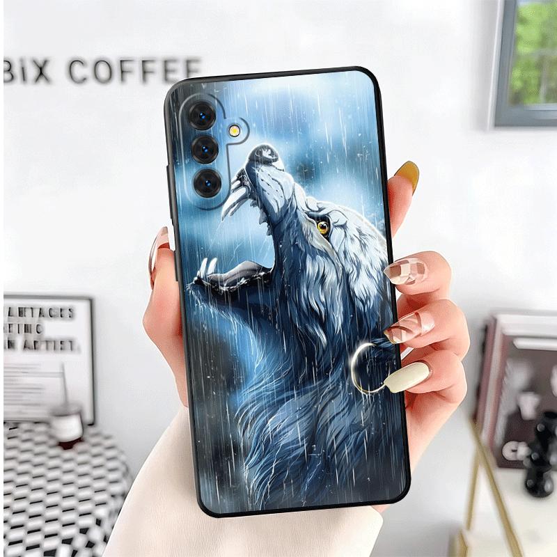 Wolf Moon Animal Soft Phone Case for Samsung A17 A37 A57 A16 A26 A36 A56 A15 A25 A35 A55 A14 A24 A34 A54 A13 A23 A33 A53 A52 A12