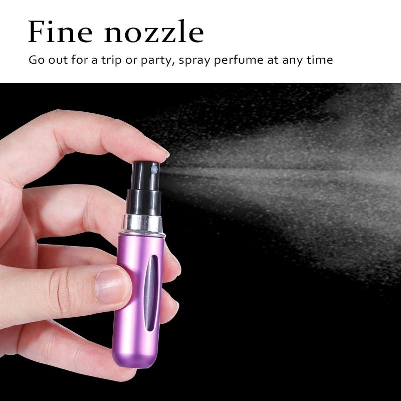 Refillable Mini Perfume Bottle Portable Cosmetic Bottle Spray Bottle Atomizer Spray Container Travel Refillable Bottles 5ml KTY