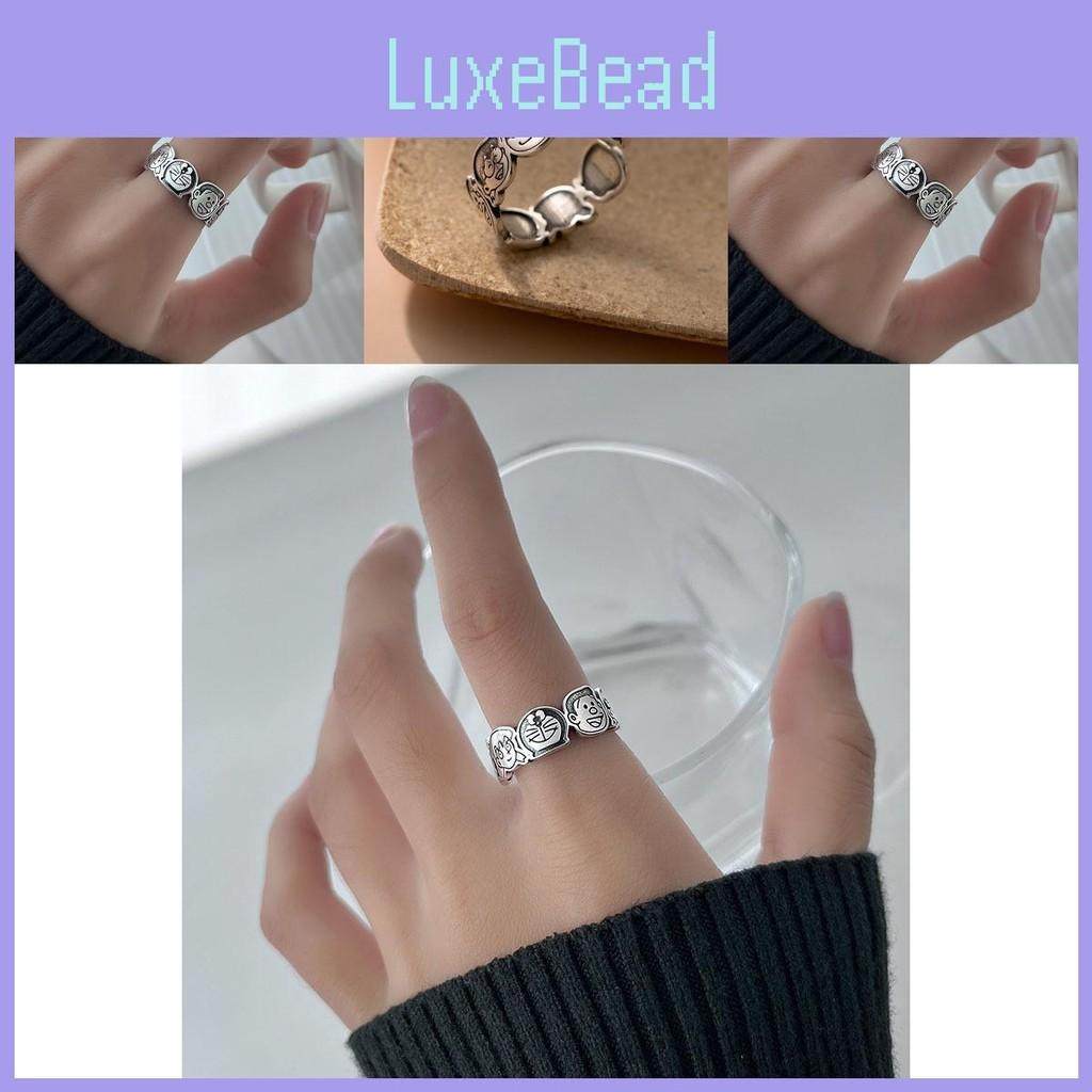 Cartoon Adjustable Doraemon Open Ring Women Jewelry Fashion Finger Rings Gift