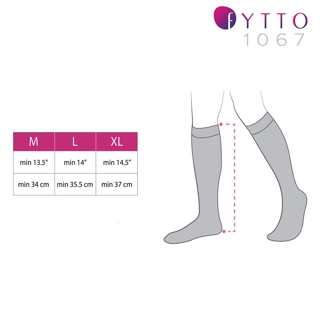 Fytto Compression High Socks with Graduated Compression Business Reduces 1067 M Men's Socks, Design, Socks, Swelling, Black,