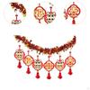 Chinese Year Banner Charm Tassel Backdrop Traditional Hanging Garland Lunar