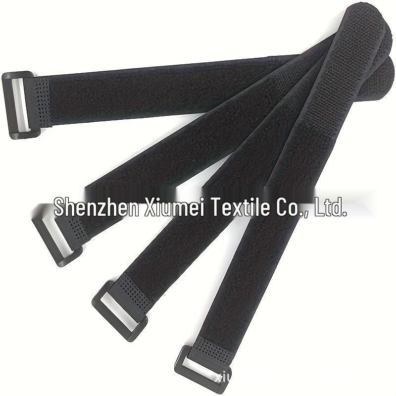 Buckle Hook & Loop Straps: Non-Elastic Multi-Functional Ties for Bicycle, Data Cable, and Storage Solutions