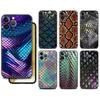 Чехол Funda для Apple iPhone 14 11 13 7 12 Pro 7 XR XS Max 8 Plus 6 14Pro 13Mini, черный мягкий чехол для телефона со змеиной кожей и принтом животных