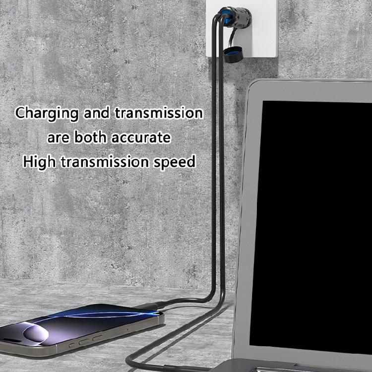 Водонепроницаемый адаптер USB C с двумя портами, 10 Гбит/с, быстрая передача, универсальная совместимость, конструкция из АБС-пластика