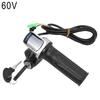 Throttle Grip E-bike Handlebar with Lock Ebike 36V 48V 60V Electric Bicycle Scooter Accelerator Power Indicator Key LED Display Throttles 2