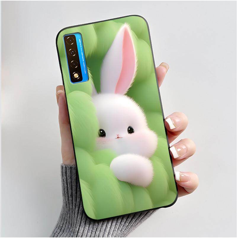 New Casing For TCL 20 5G 20S 20L 20L+ Flower Pattern Shockproof Cover For TCL 20 SE Fashion Cartoon Design Soft Black Case