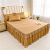 Комплект из 3 предметов, весна и лето, новая матовая юбка-кровать, покрывало Simmons, защитное покрывало для кровати, комплект простыней, комплект королевских размеров, комплект простыней
