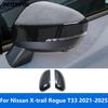 Для Nissan X-trail Xtrail Rogue T33 -2024 2025 Накладки-защитки на зеркала заднего вида и боковые двери из углеродного волокна Автоаксессуары
