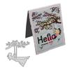 Swing Under the Tree Frame Metal Silvery Stencil Embossing Cutting Dies For Diy Scrapbooking Paper Album Cards Making
