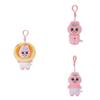 Cute Pink Underpants Bunny Plush Toy Adorable Cartoon Animal Keychain Gift