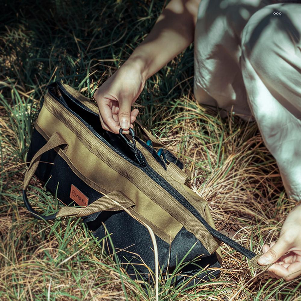 Tent Stake Storage Bag Camping Gear Duffel Bag Waterproof Outdoor Camping Backpacking Tent Peg